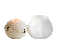 Beehive Mold - Candle Casting Tool, Easy Release Beehive Pillar Mold, Reusable Making Moulds, Craft Accessories with Nonstick Design, Perfect DIY Candle Kit for Adults Home Use