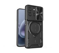 BEEJTUNY Funda de Anillo para Xiaomi Redmi Note 14 Pro+ Plus 5G, Magnética Carcasa, Funda de Teléfono Resistente a Golpes con Soporte Giratorio de 360°. Negro