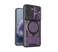BEEJTUNY Funda de Anillo para Xiaomi Redmi Note 14 Pro+ Plus 5G, Magnética Carcasa, Funda de Teléfono Resistente a Golpes con Soporte Giratorio de 360°. Morado
