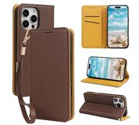 BEEJTUNY Funda de Cuero para Cubot Note 21, Carcasa Billetera con Correa para la Muñeca, Moda Funda de Suave para a Prueba de Golpes.Marrón