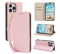 BEEJTUNY Funda de Cuero para Cubot Note 21, Carcasa Billetera con Correa para la Muñeca, Moda Funda de Suave para a Prueba de Golpes.Rosa