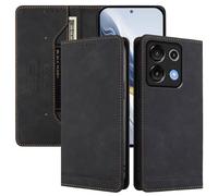 BEEJTUNY Funda de Cuero para Umidigi G9 5G/G9C/G9T/Note 90/Note 90C/Note 90A, Funda Tipo Libro con Bloqueo RFID, Imán Fuerte, Carcasa Tipo Billetera Agradable para la Piel.Negro