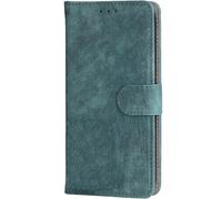 BEEJTUNY Funda Leather para Blackview Shark 6/Oscal Tiger 8, Carcasa Bumper con Protección RFID, Funda Protectora con Cierre Magnético.Verde