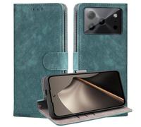 BEEJTUNY Funda Leather para Doogee Note 56/Note 56 Pro/56 Plus, Carcasa Bumper con Protección RFID, Funda Protectora con Cierre Magnético.Verde