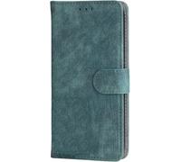 BEEJTUNY Funda Leather para Oukitel C1 / Oukitel C1 Pro, Carcasa Bumper con Protección RFID, Funda Protectora con Cierre Magnético.Verde