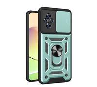 BEEJTUNY Funda para OPPO Realme C67 4G con Anillo de 360°, Carcasa Protectora con Cubierta de Lente, Funda Anticaída con Soporte Magnético. Verde