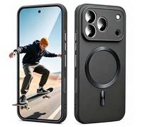 BEEJTUNY Funda para Realme 16 Pro Plus 5G, Carcasa con Anillo Metálico Integrado Compatible con Accesorios Magnéticos, Compatible con Carga Inalámbrica.Negro
