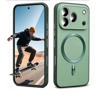 BEEJTUNY Funda para Realme 16 Pro Plus 5G, Carcasa con Anillo Metálico Integrado Compatible con Accesorios Magnéticos, Compatible con Carga Inalámbrica.Verde