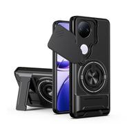 BEEJTUNY Funda para Vivo V50 5G, Carcasa con Soporte, Kickstand Case con Anillo Giratorio 360°, Funda Protectora Antigolpes. Negro