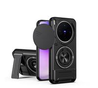 BEEJTUNY Funda para Vivo X300 5G, Carcasa con Soporte, Kickstand Case con Anillo Giratorio 360°, Funda Protectora Antigolpes. Negro