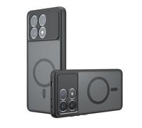 BEEJTUNY Funda para Xiaomi Poco X6 Pro 5G/Redmi K70E 5G, Carcasa Magnética Se Puede Conectar al Soporte del Coche y Carga Inalámbrica, Funda Mate Anticaída.