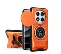 BEEJTUNY Funda para Xiaomi Redmi Note 14 Pro+ Plus 5G, Carcasa con Soporte, Kickstand Case con Anillo Giratorio 360°, Funda Protectora Antigolpes. Orange