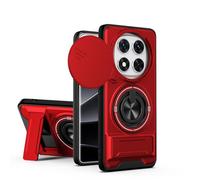 BEEJTUNY Funda para Xiaomi Redmi Note 14 Pro+ Plus 5G, Carcasa con Soporte, Kickstand Case con Anillo Giratorio 360°, Funda Protectora Antigolpes. Rojo