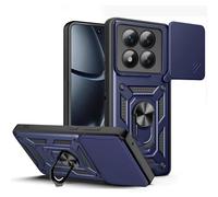 BEEJTUNY Funda para Xiaomi Redmi Note 15 Pro+ Plus/Poco M8 Pro con Anillo de 360°, Carcasa Protectora con Cubierta de Lente, Funda Anticaída con Soporte Magnético. Azul