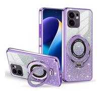 BEEJTUNY Funda Transparente para Honor Magic8 Pro/Magic 8 Pro, Carcasa con Soporte de Anillo, Funda a Prueba de Golpes, Case con Brillo Degradado. Púrpura