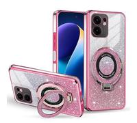BEEJTUNY Funda Transparente para Honor Magic8 Pro/Magic 8 Pro, Carcasa con Soporte de Anillo, Funda a Prueba de Golpes, Case con Brillo Degradado. Rosa