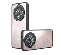 BEEJTUNY Funda Transparente para OPPO Reno12 F/Reno 12 F 5G/Reno12 FS 5G, Carcasa Protectora Bumper, Funda Móvil Anticaída, Funda Bumper Resistente. Negro