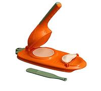 BEEK 503T 2 en 1, manual Dough Press, Skin Shape, Automatic Machine, Ravioli Empanada Maker, Moulds, Dumpling Cutter (naranja), acrílico