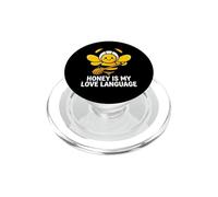 Beekeeper Apiarist Honey Is My Love Language PopSockets PopGrip para MagSafe