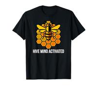 Beekeeper Apiary Honeycomb Hive Mind Activated Camiseta