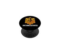 Beekeeper Apiary Honeycomb Hive Mind Activated PopSockets PopGrip Adhesivo