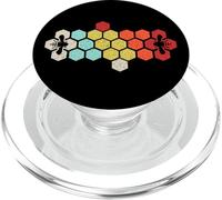 Beekeeper - Beekeeping Honey Retro Vintage Honeycomb Gift PopSockets PopGrip para MagSafe