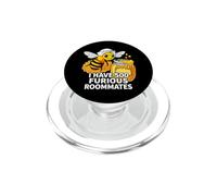 Beekeeper I Have 500 Furious Roommates Apiarist PopSockets PopGrip para MagSafe