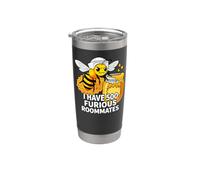 Beekeeper I Have 500 Furious Roommates Apiarist Vaso térmico de acero inoxidable de doble pared
