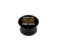 Beekeeper Queen of The Hive Honey Bee Graphic PopSockets PopGrip Adhesivo