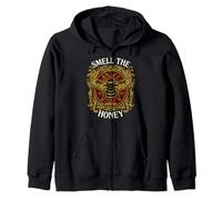 Beekeeper Smell The Honey Vintage Bee Apiary Graphic Sudadera con Capucha