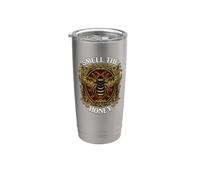 Beekeeper Smell The Honey Vintage Bee Apiary Graphic Vaso térmico de acero inoxidable de doble pared