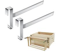 Beekeeping Frame Support - High-Quality Stainless Steel, Precision-Welded Construction, Adjustable Hive Perch, Heavy-Duty Frame Rack | for Beehive Assembly, Apiary Maintenance, Colony Management, Hone