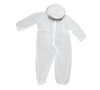 Beekeeping Suit | Exceptionally Thin Cotton Full Body Coverage | Summer Breathable Bee Jacket for Colony Care/Harvesting/Inspection | Domed Hat, Easy Zipper, 267g Lightweight