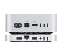 Mate Mini-A - Base para Mac mini M4, soporte de aleación de aluminio Thunderbolt 5 de 80 Gbps con doble unidad SSD M.2 PCle (hasta 4 TB x 2), Thunderbolt5 x 1, USB-A 3.0 x 2, LAN de 2.5 G, SD4.0 x 1