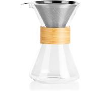 Beem Cafetera Pour Over, 0.7 L Cafetera Transparente De Bambú, Cristal