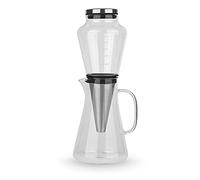 BEEM Cold Drip 03075 - Cafetera para cafetera de cristal de borosilicato de 0,5 l, acero inoxidable, transparente, 14 x 12,5 x 33,4 cm