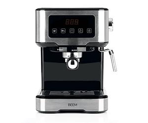 BEEM ESPRESSO-SELECT-TOUCH cafetera semiautomática con pantalla táctil de 15 bares | Espresso, cappuccino, latte macchiato, calidad de barista | Carcasa de acero inoxidable cepillado