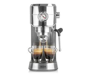 BEEM ESPRESSO-ULTIMATE máquina de espresso con portafiltro - 20 bar | para espresso, cappuccino & co. | con sistema de calefacción thermoblock y sistema de temperatura PCB | depósito de agua de 1 l