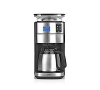 BEEM FRESH-AROMA-PERFECT II Cafetera de filtro con molinillo - Térmica | Acero inoxidable | Jarra térmica | Temporizador 24h | 1000 W | Recipiente para granos de 180 g