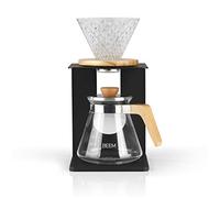 BEEM POUR Over - Juego de cafetera para 4 tazas, incluye filtro de mano de cristal y jarra de cristal con tapa, para preparar café manual de la manera tradicional, diseño elegante y moderno