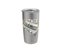 Been There Done That Retro Cassette Mixtape de los 90 Vaso térmico de acero inoxidable de doble pared