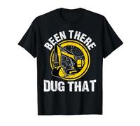 Been There Dug That for a Construction Truck Driver Camiseta gráfica económica, Hombre, Negro, S