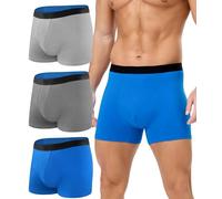 BEENIUBEE Pantalones de incontinencia para hombre, 150 ml, absorbentes, lavables, de algodón, para incontinencia, reutilizables, a prueba de fugas, paquete de 3 (multicolor01, L)