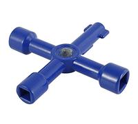 Beenle-Icey - Llave de utilidad multifunción con triángulo para gas de agua eléctrica para farmacia, llave de apertura (azul)