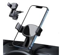 BEENLE Soporte multifuncional para teléfono de coche con placa de matrícula, espejo retrovisor multifuncional con clip de resorte ajustable giratorio de 360 grados, adecuado para teléfonos