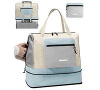 BEENLOVE Bolsa de viaje de gran capacidad, beige, Único