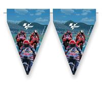 BeenSmile, BANDERIN Moto GP, Banderín para Niños, Decoración Cumpleaños Infantil, Artículos de Fiesta, Celebración y Aniversario, 1 Unidades, 3 M