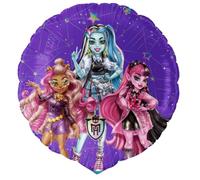 BeenSmile, Globos de Cumpleaños Monster High, Decoración de Cumpleaños, Globo de Helio o Aire Especial para Decorar Fiestas, Material muy Resistente, 46 Cm, 1 Unidad
