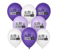 BeenSmile Globos K-Pop Idol para Cumpleaños, Pack de 8