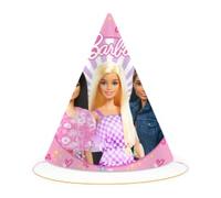BeenSmile, GORROS BARBIE, Gorros de Cartón, Decoración Cumpleaños Infantil, Gorritos para Fiesta de Cumpleaños, 6 Unidades